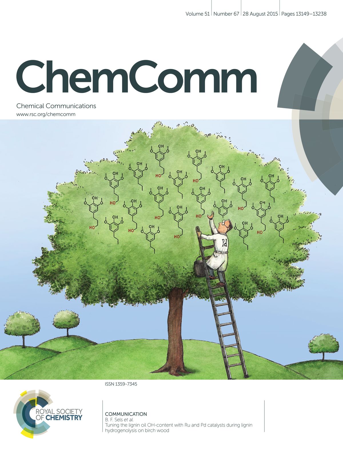 Tuning the lignin oil OH-content with Ru and Pd catalysts during lignin hydrogenolysis on birch wood