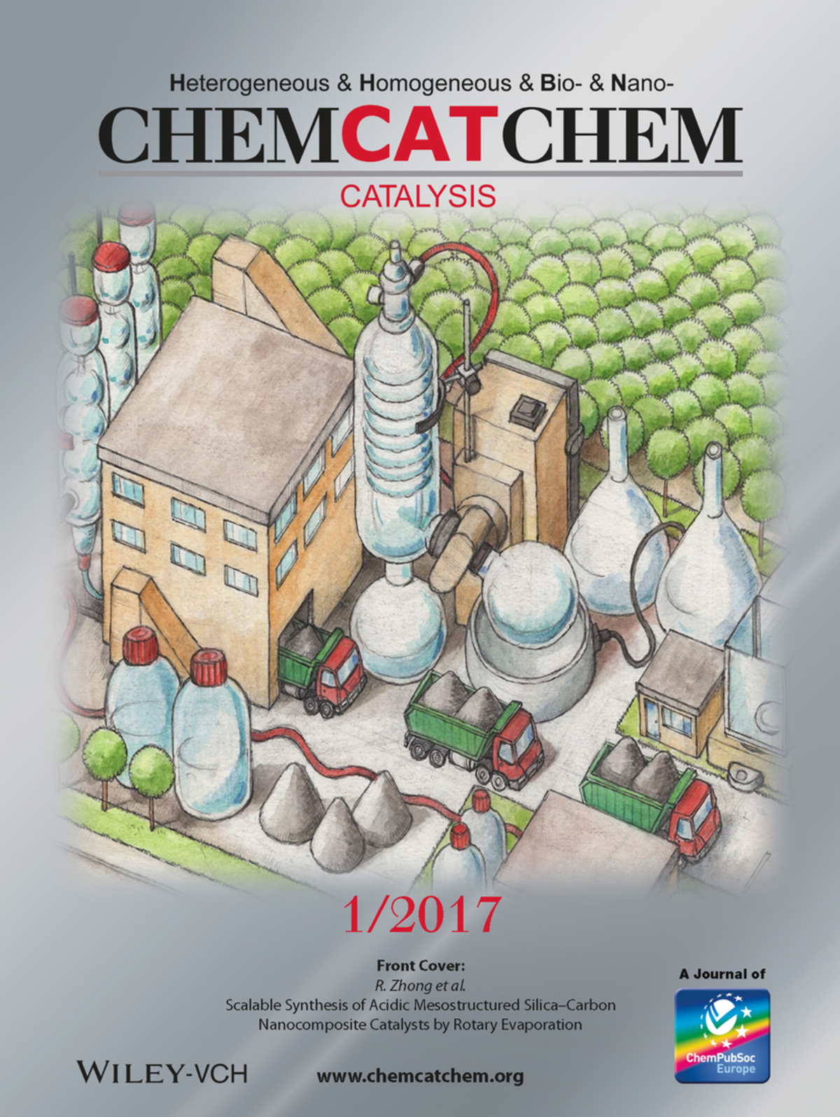 Scalable Synthesis of Acidic Mesostructured Silica–Carbon Nanocomposite Catalysts by Rotary Evaporation